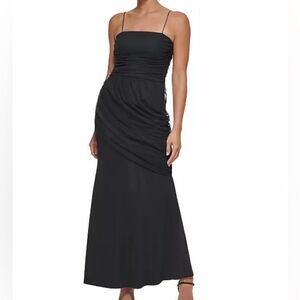 DKNY Ruched Column Gown Sz 6